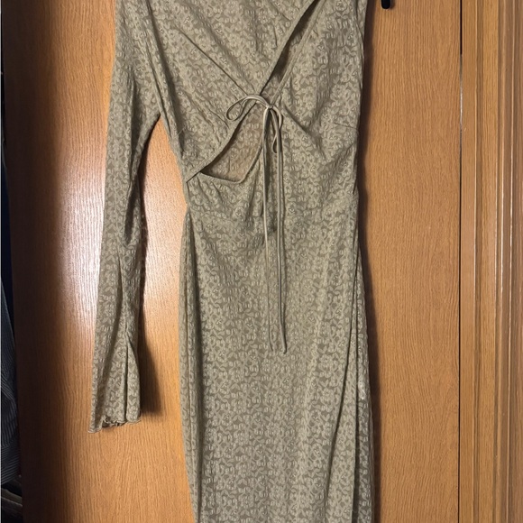 House of CB Beige Long Sleeve Dress - Picture 3 of 3